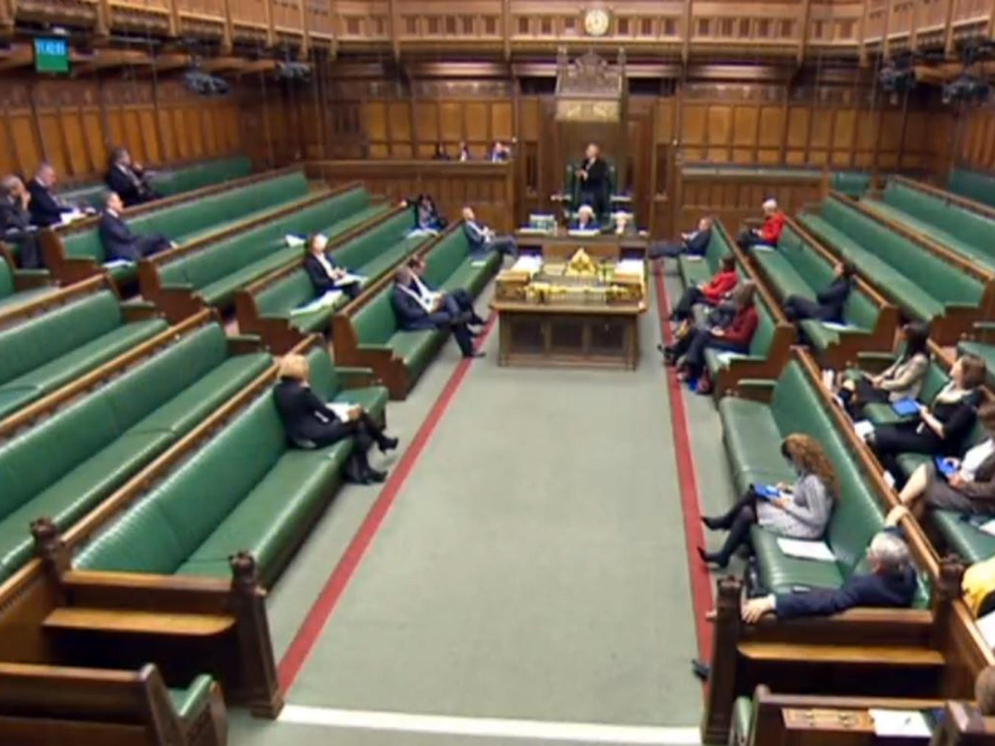 MPs during the debate on the anti-domestic violence bill
