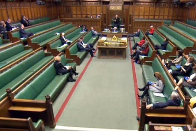 MPs during the debate on the anti-domestic violence bill
