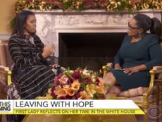Michelle Obama gives stark summary of national mood