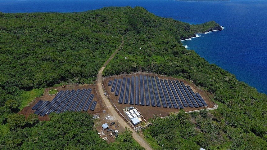 The solar array in Ta'u.