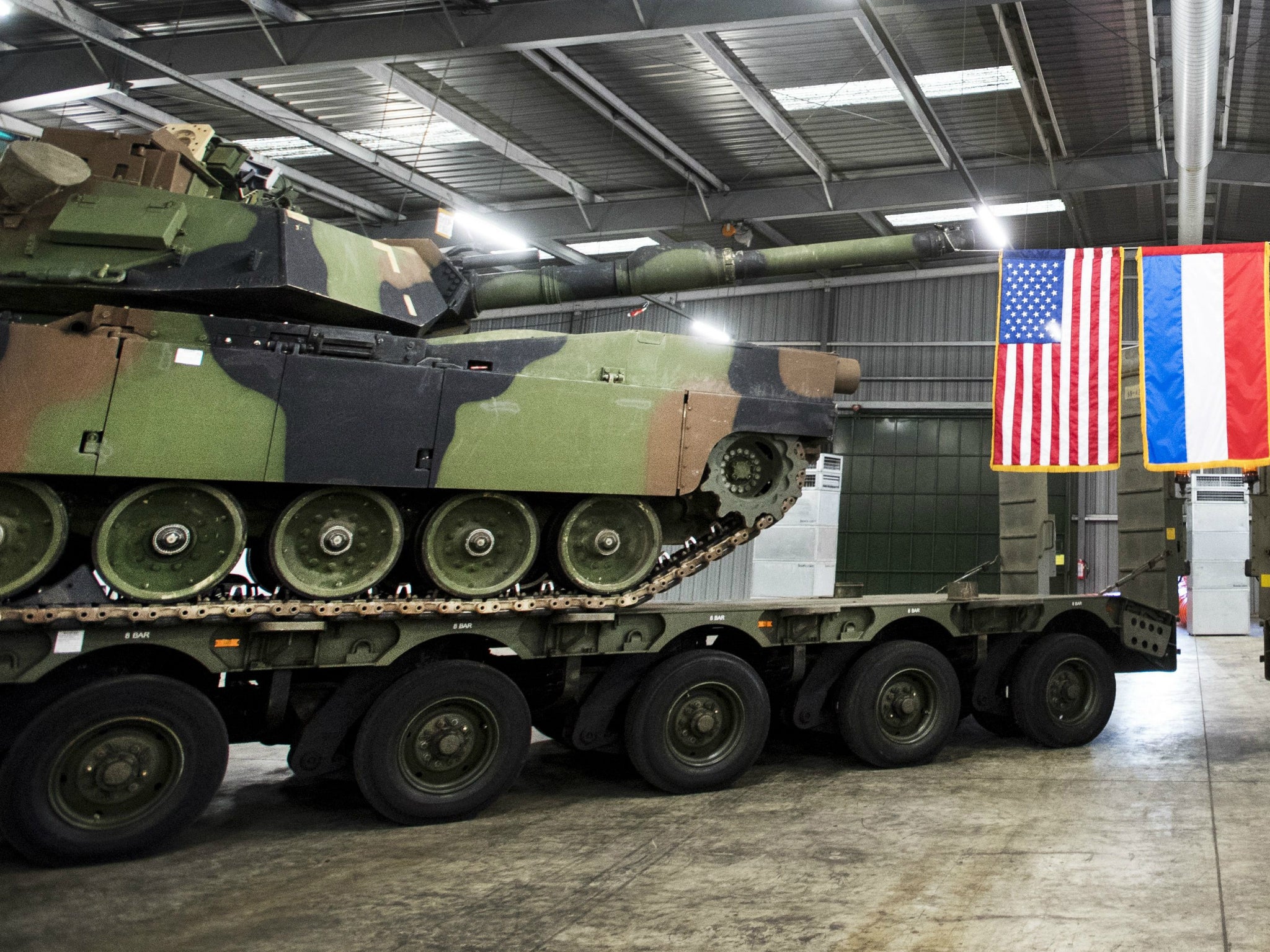 Extra equipment will make it possible for the US military to form a heavily armoured brigade in Europe