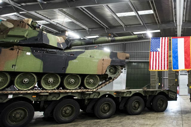 Extra equipment will make it possible for the US military to form a heavily armoured brigade in Europe