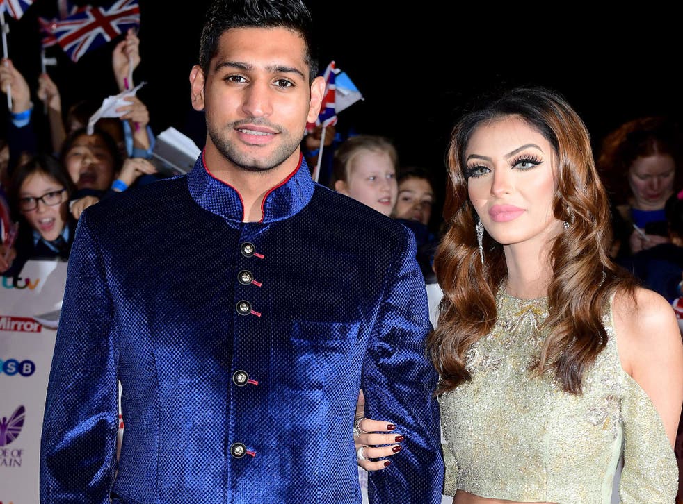<p>Amir Khan and Faryal Makhdoom were accosted on the street in April  </p>