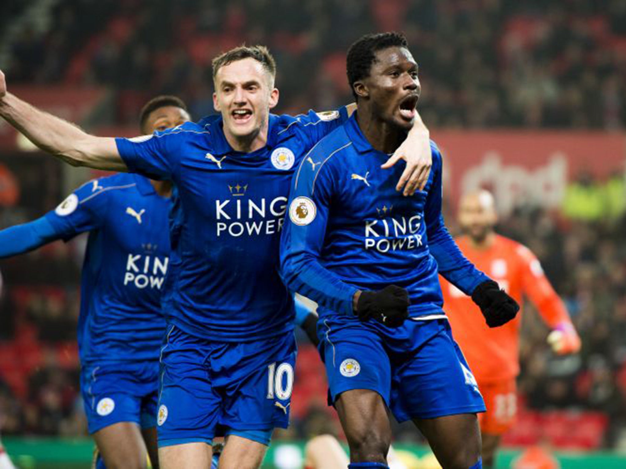 Amartey headed home to snatch an unlikely point for 10-man Leicester