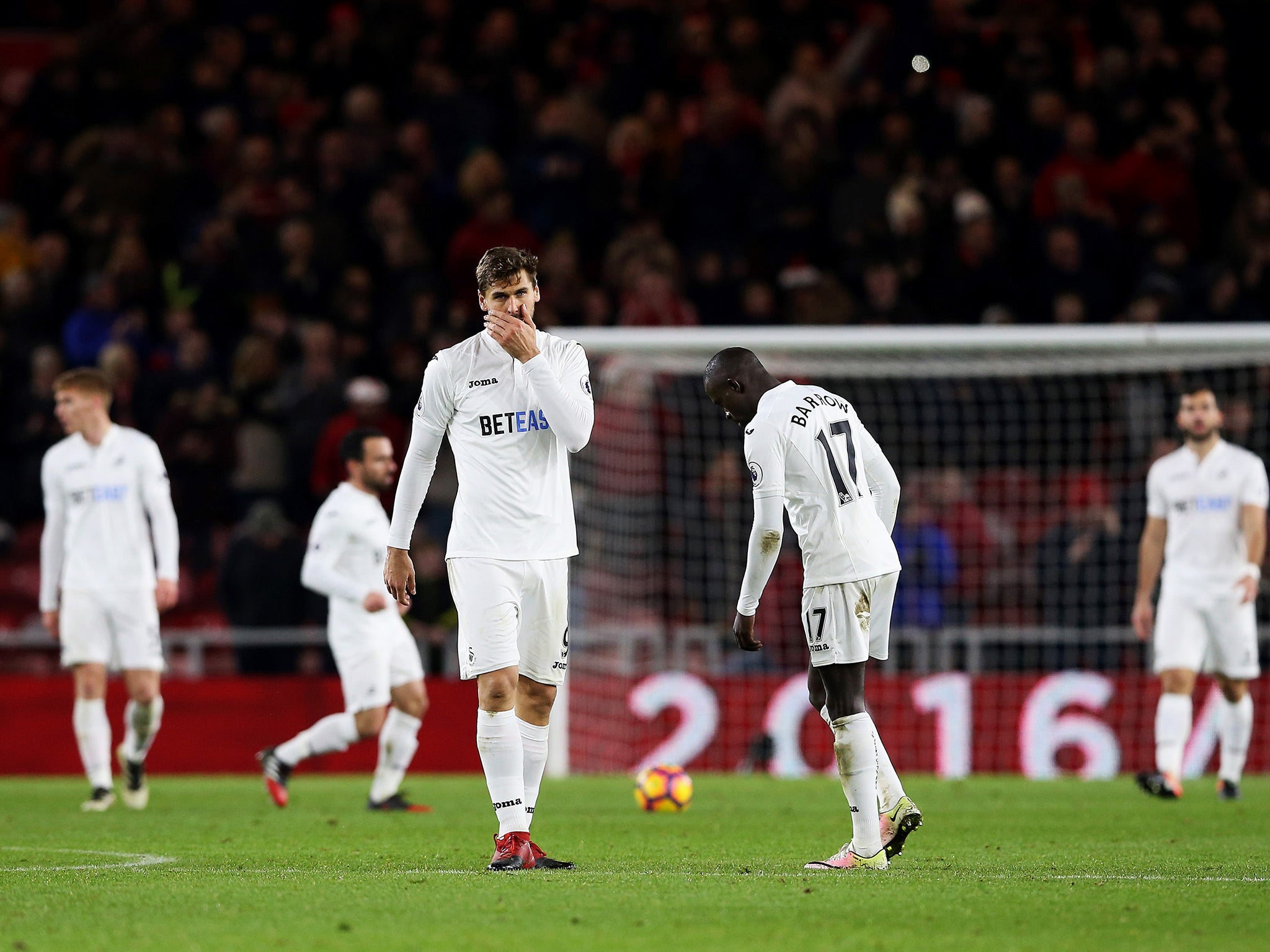Swansea are now second-bottom, three points off safety