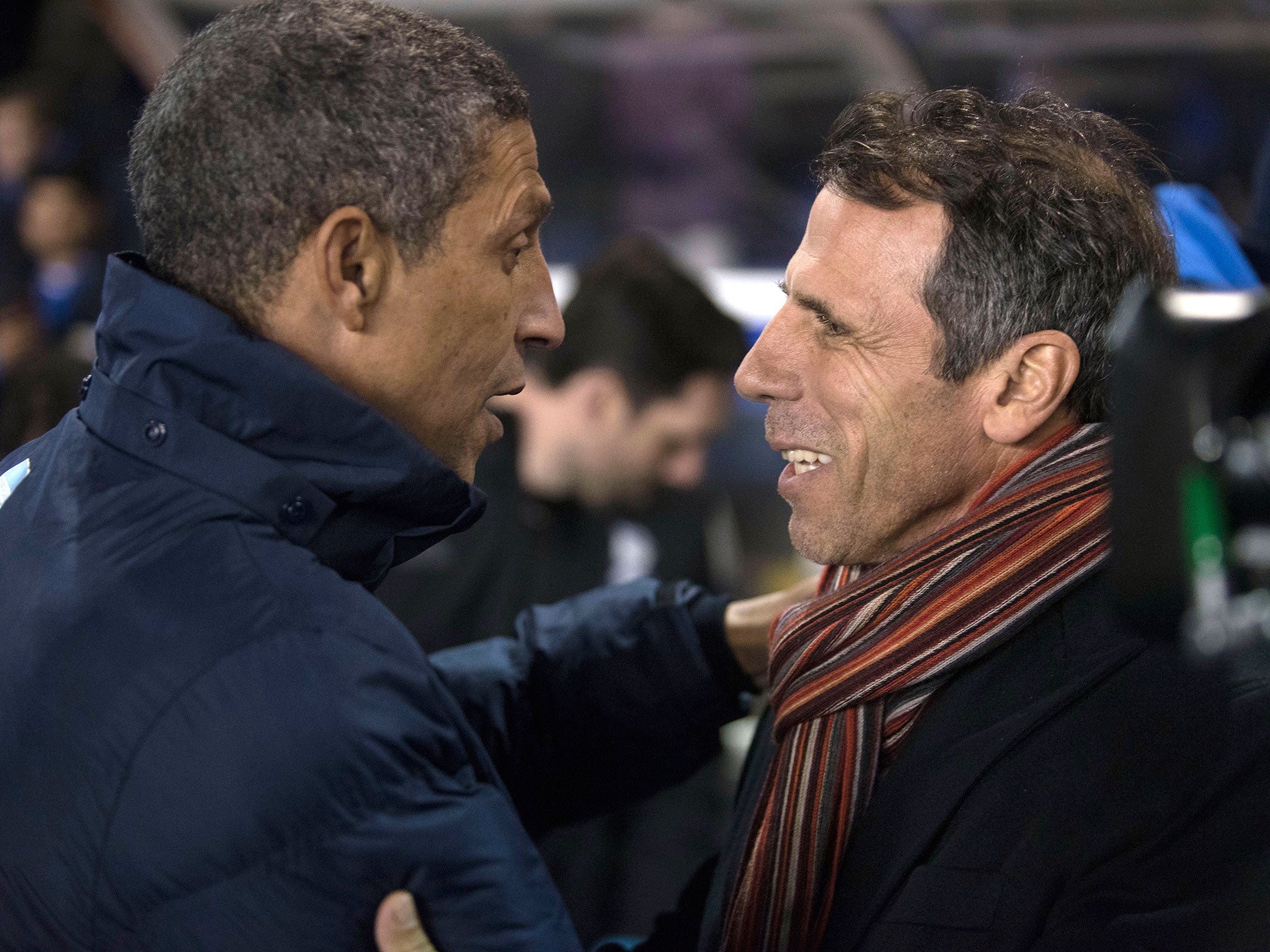 Gianfranco Zola took charge of Birmingham for the first time since replacing Gary Rowett