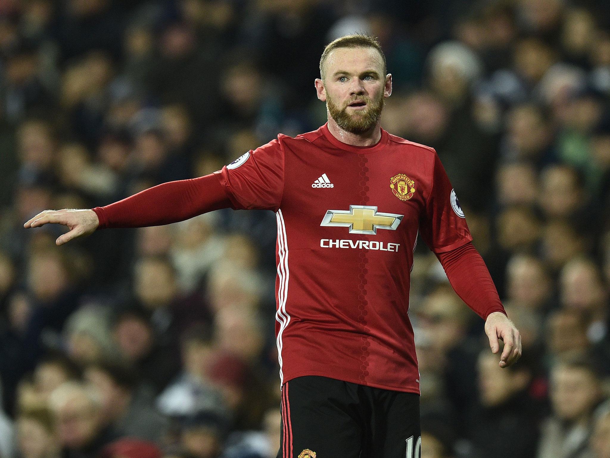 Rooney hasn't played since the 2-0 win over West Brom