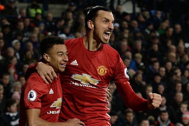 Zlatan Ibrahimovic scored twice to give Manchester United victory over West Brom