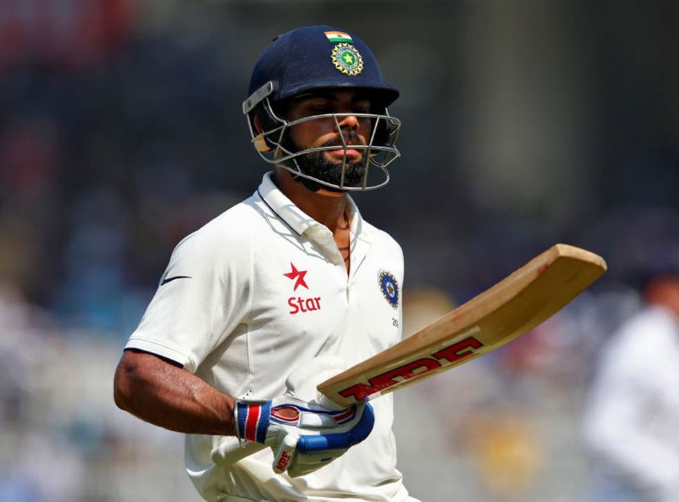 Virat Kohli was dismissed for just 15 as he, for once, failed to make an impression on India's innings