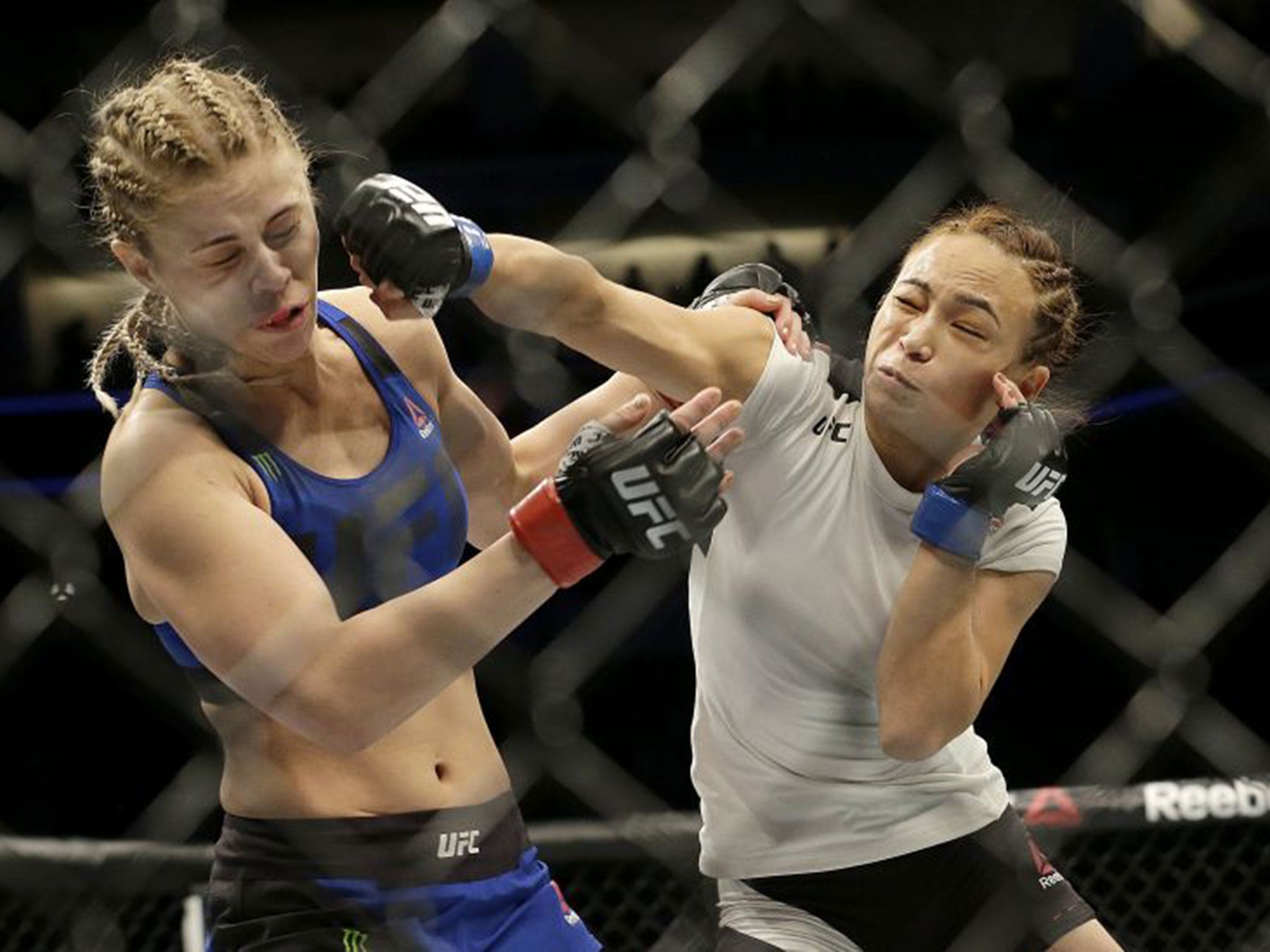 Waterson dominated VanZant from the start and finished the fight in the first round