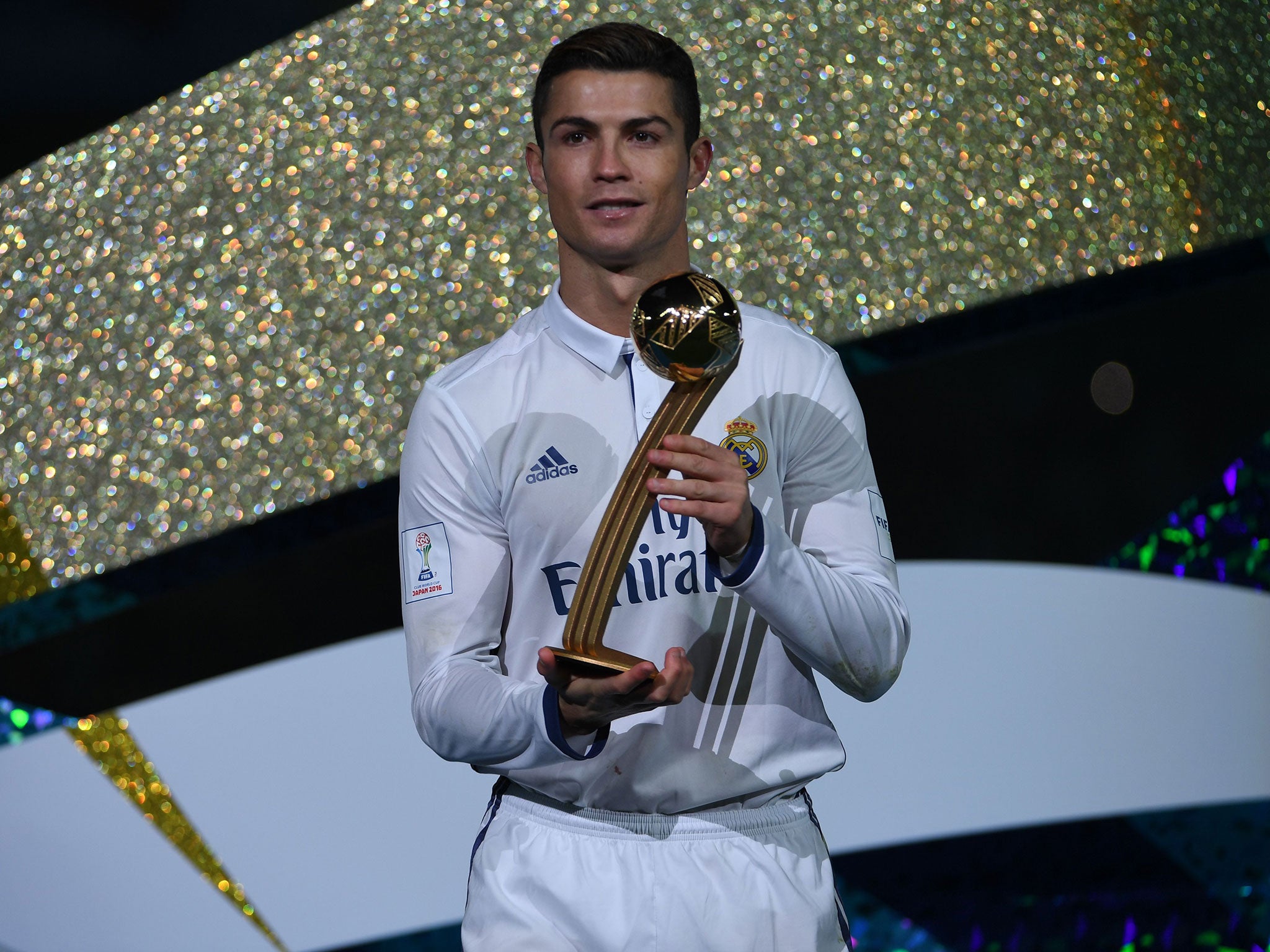 Ronaldo picked up the award after Sunday's final in Japan