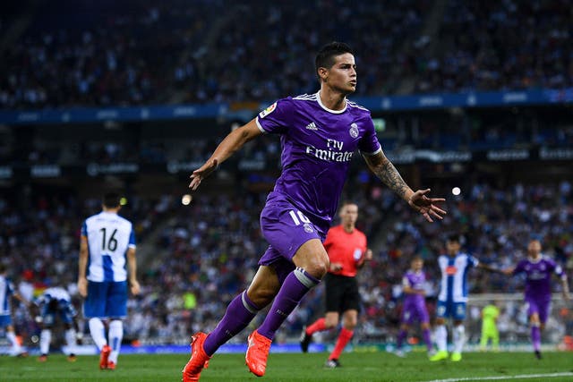 James Rodriguez has struggled to cement a first-team spot for himself at Real Madrid