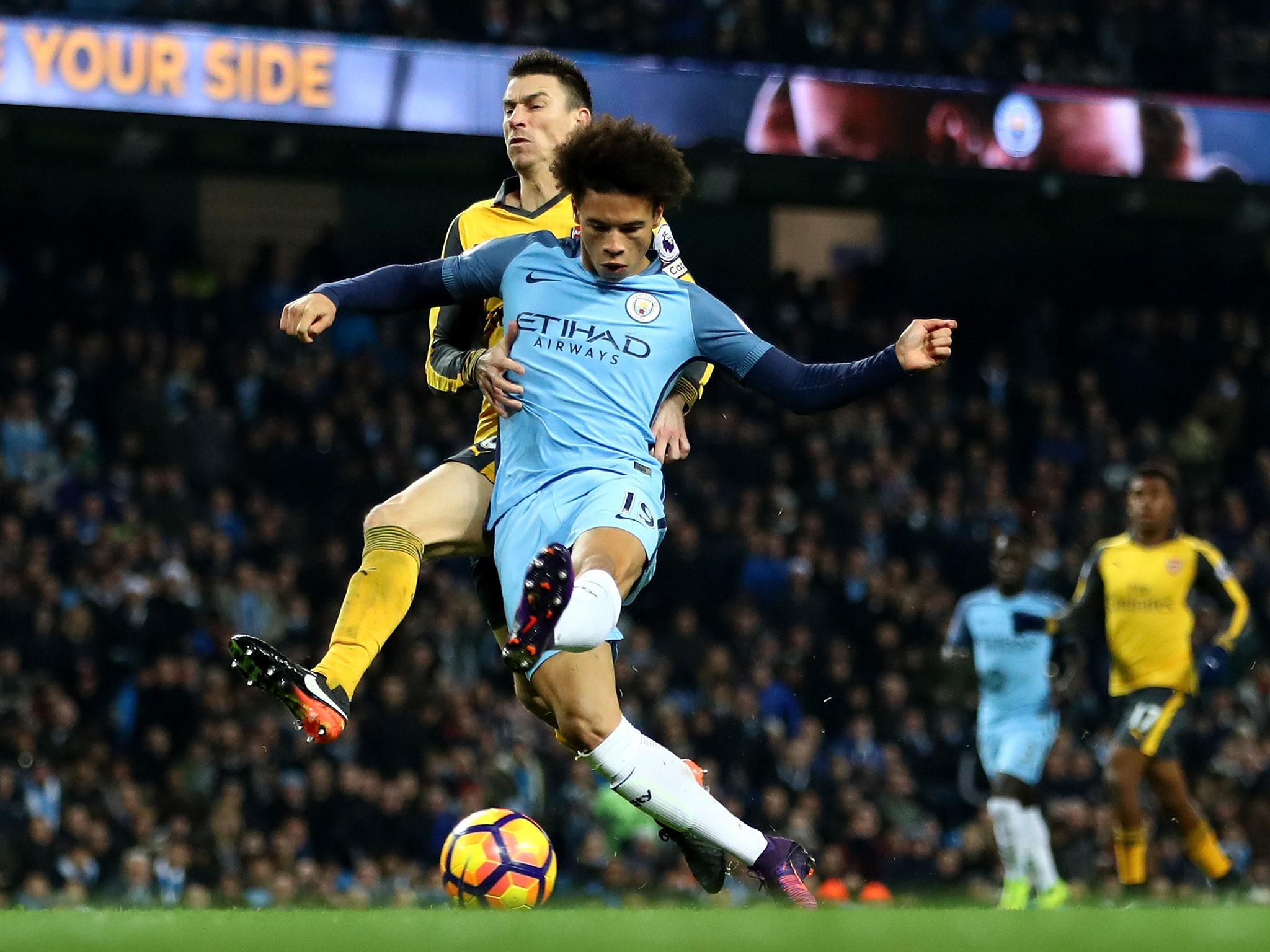 Sané may have been marginally offside but there was nothing wrong with his finish