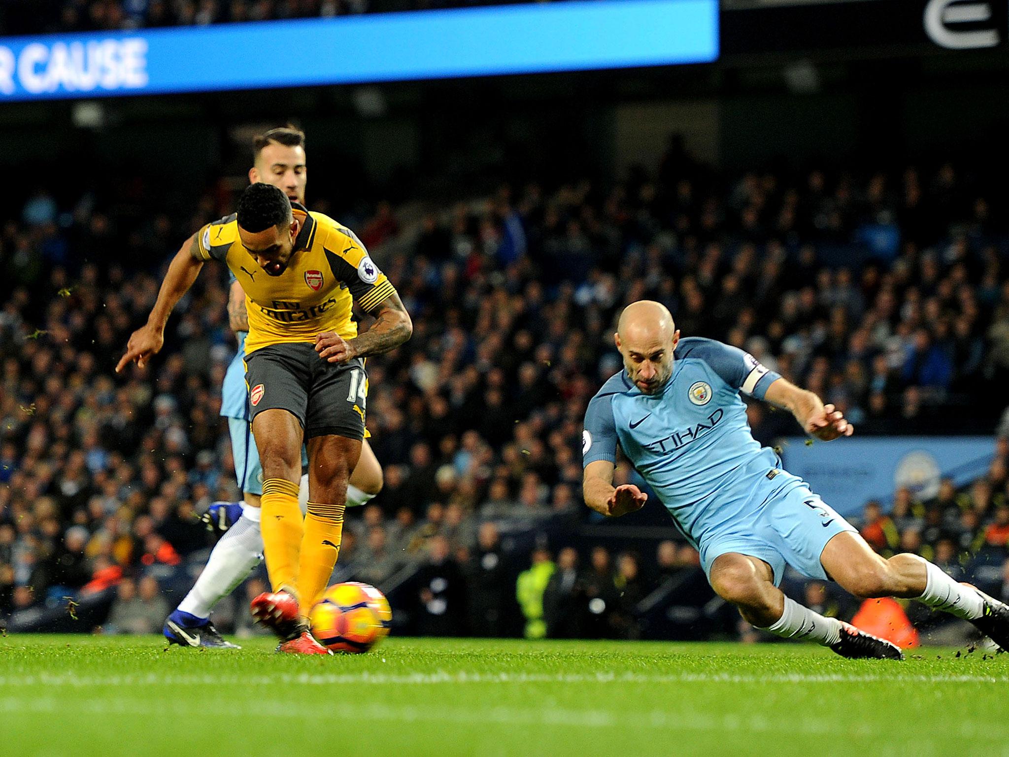 Even Guardiola will have been impressed with the move that saw Walcott score