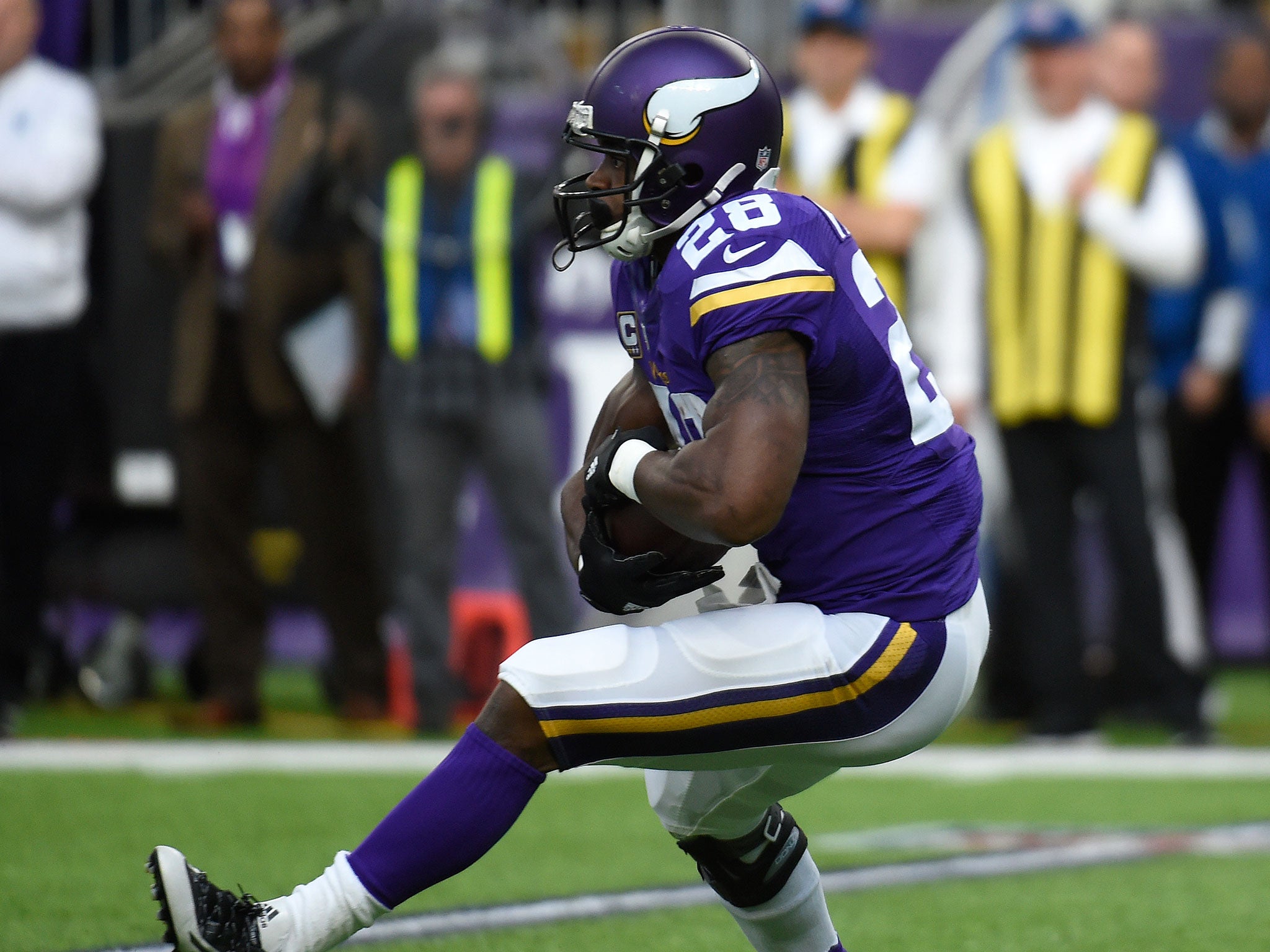 Adrian Peterson struggled on his return from injury