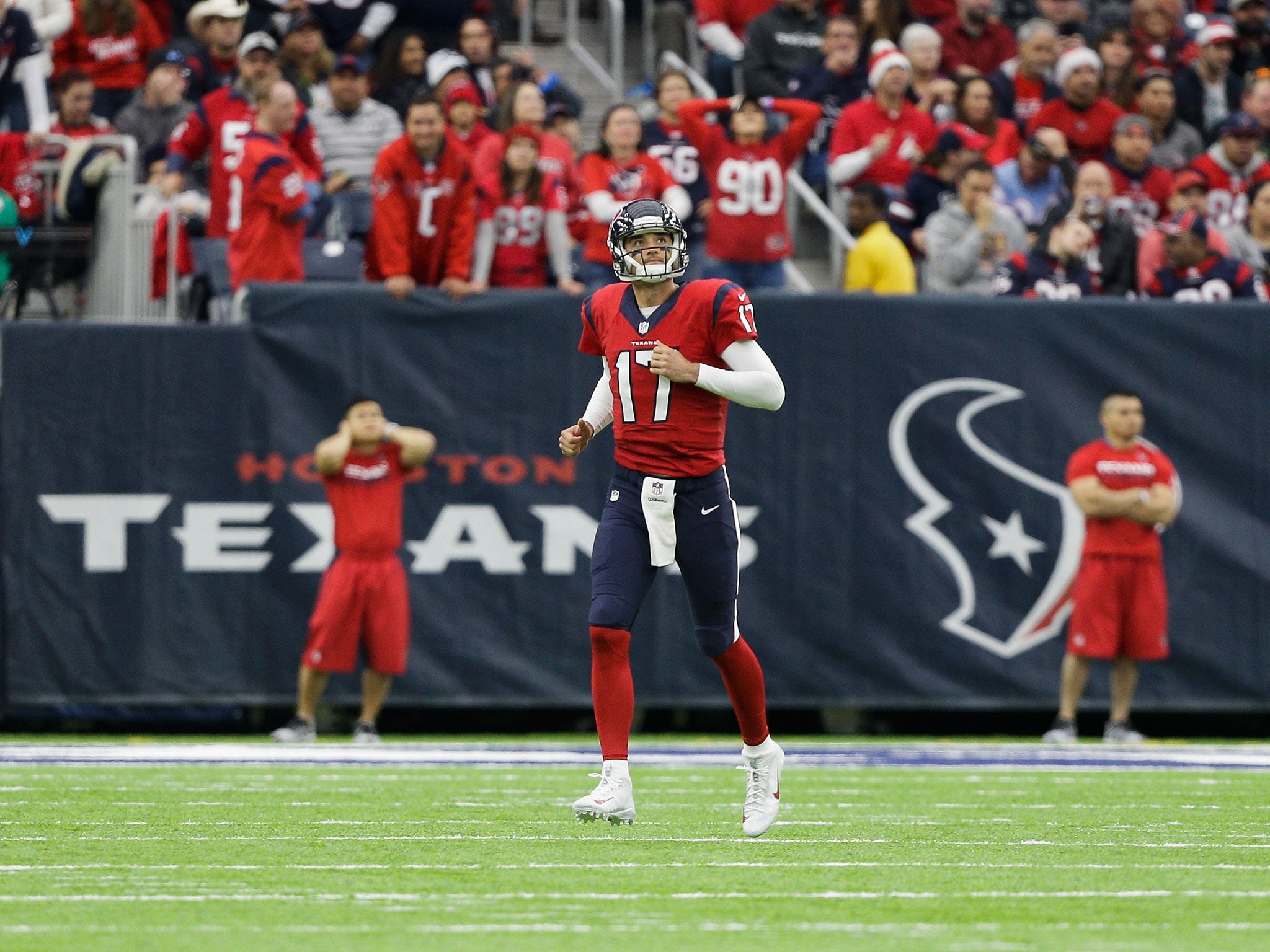 Houston benched starting quarter-back Brock Osweiler