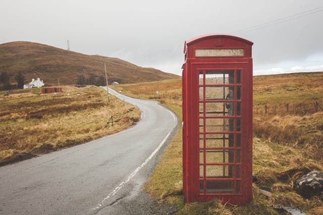 You might be glad of a phone box if you’re lost in the countryside