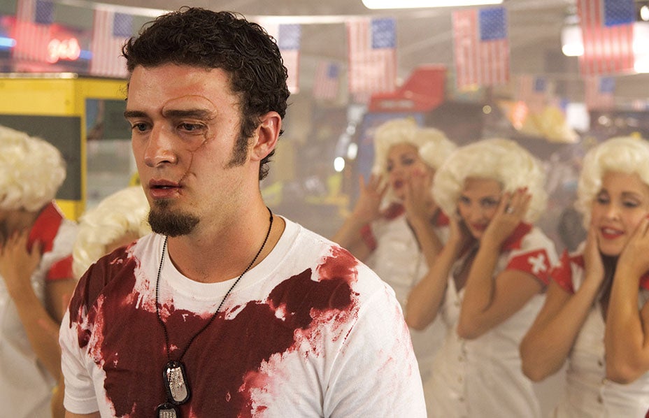 Justin Timberlake in 'Southland Tales', of which he said: 'I still don't know what that movie was about'