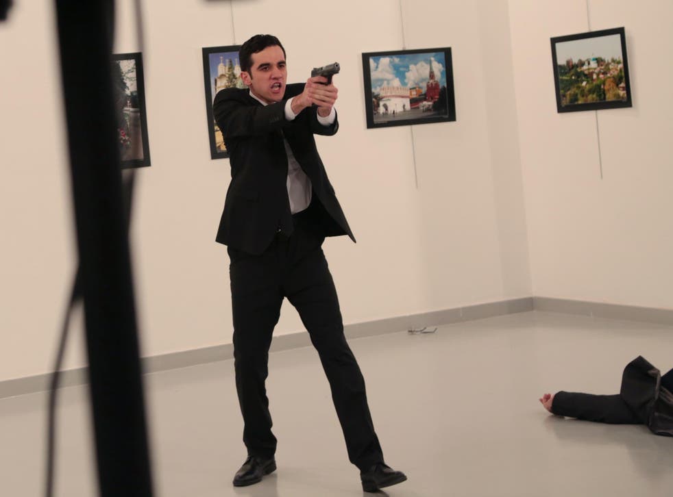 The gunman attacked at an art exhibition 