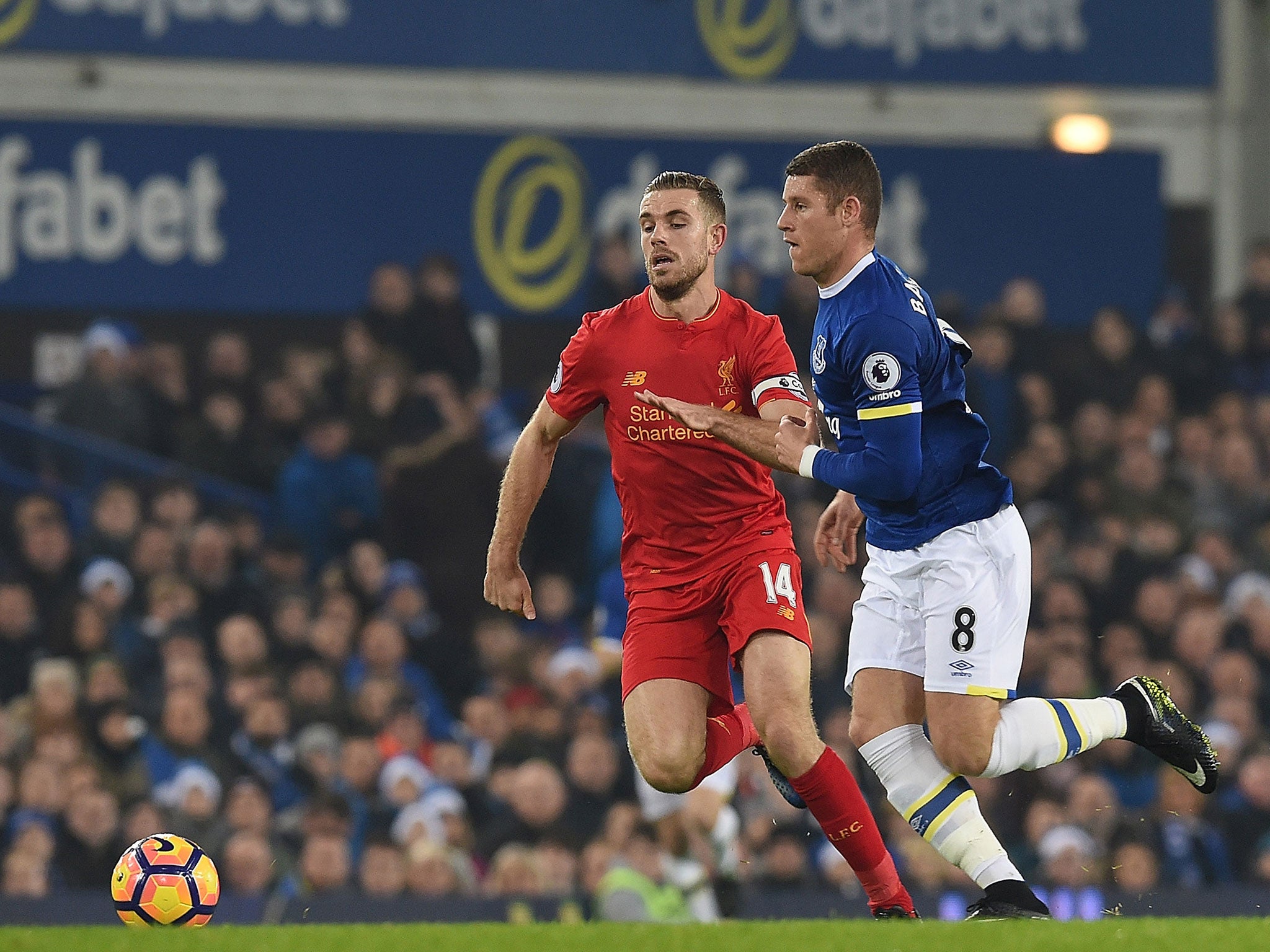 Ross Barkley's tackle on Jordan Henderson was 'shocking', according to Jamie Carragher and Gary Neville