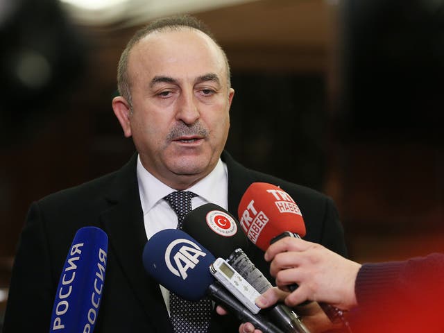  Turkey's Foreign Minister Mevlut Cavusoglu