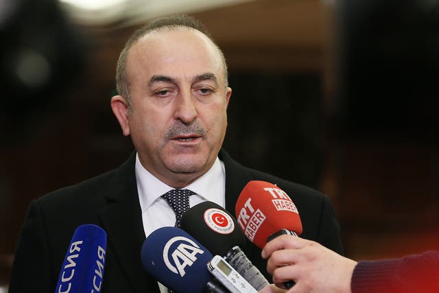  Turkey's Foreign Minister Mevlut Cavusoglu