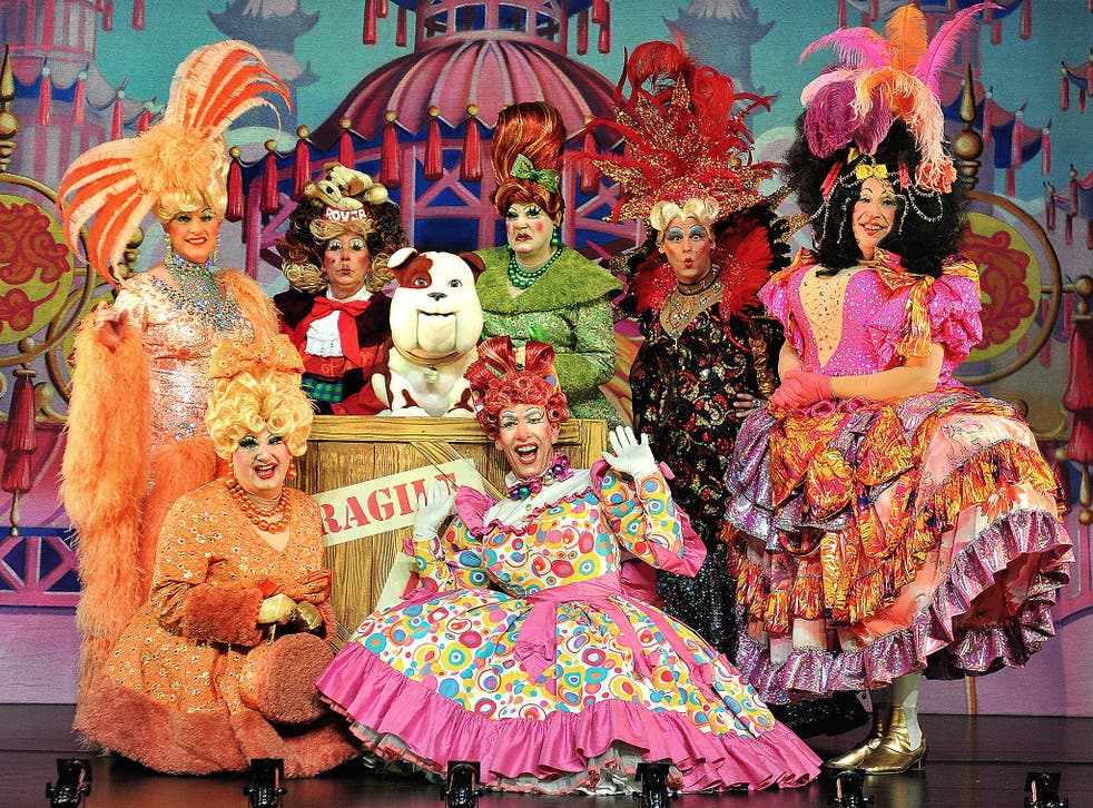 A group of Pantomime Dames