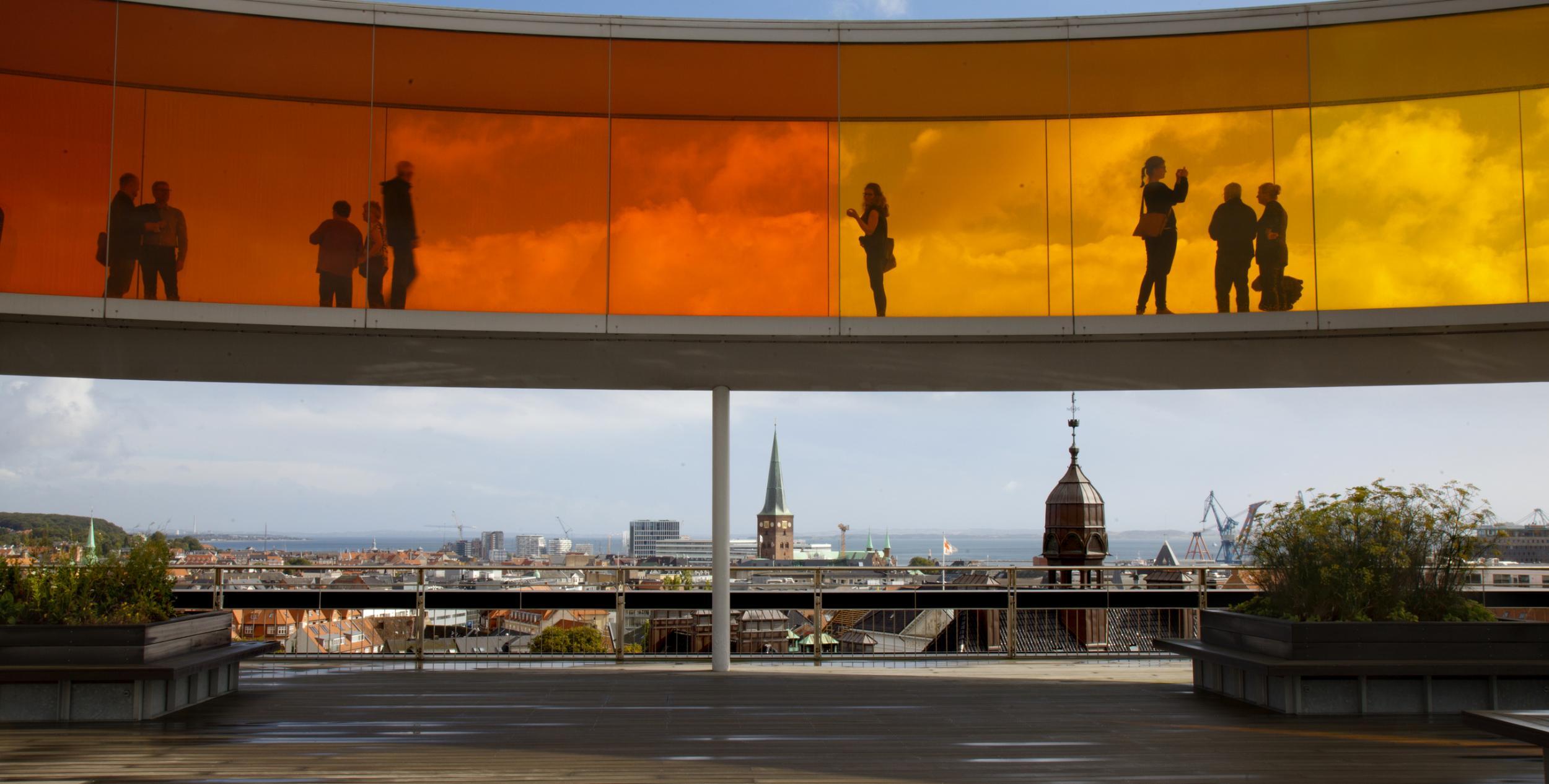 Look out onto the city from Your Rainbow Panorama