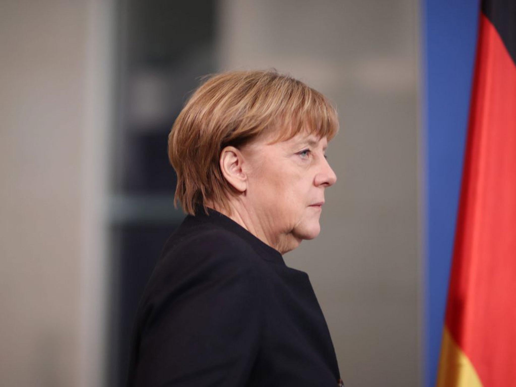 Angela Merkel criticised Mr Trump’s orders