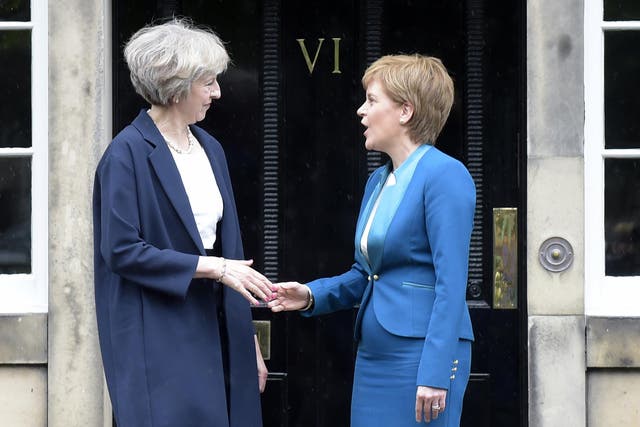 The Prime Minister has made clear her intention to take the UK out of the single market, which Ms Sturgeon has warned would make a second referendum on Scottish independence more likely