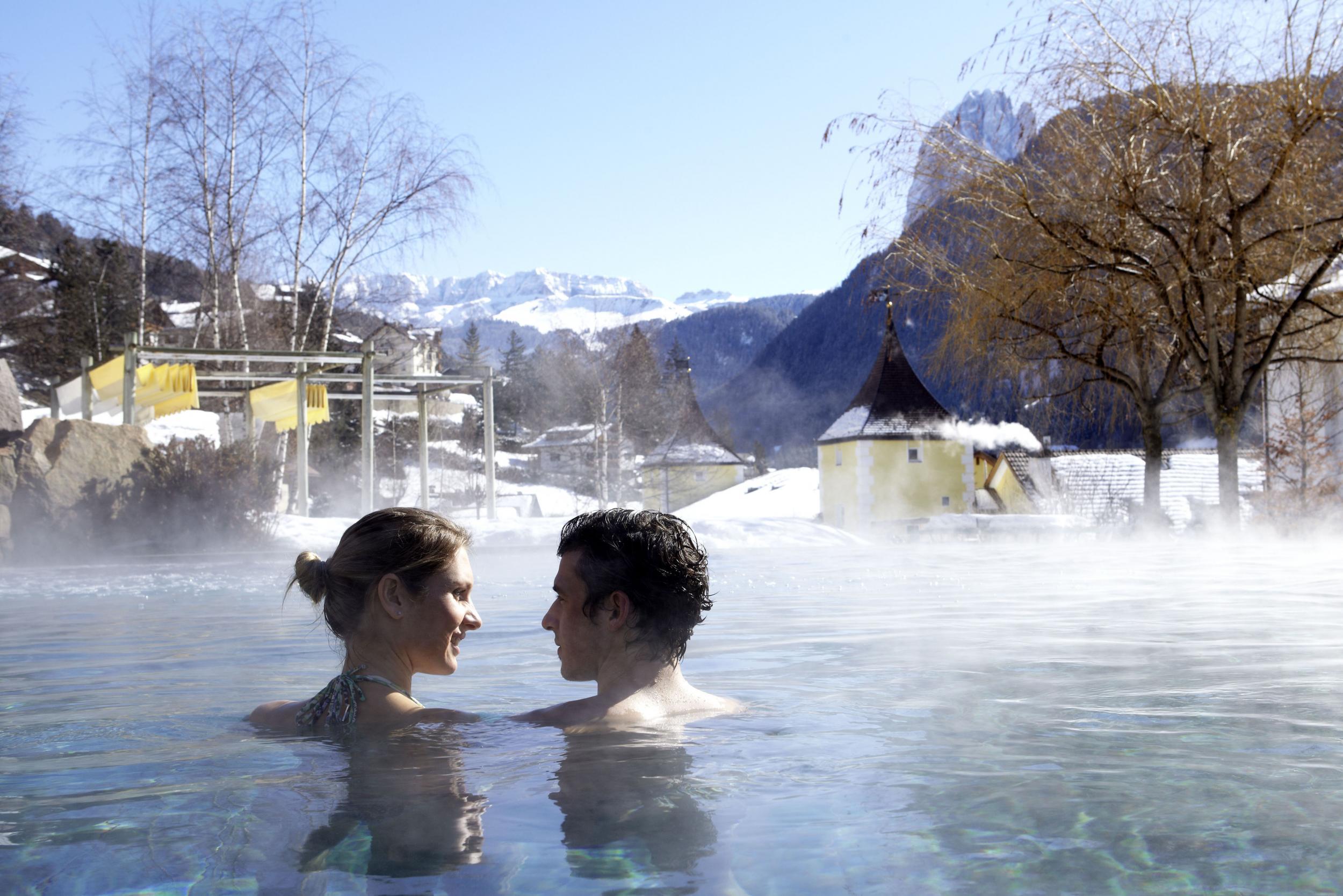 Adler Balance in the Dolomites offers thermal pools and sound frequency therapy