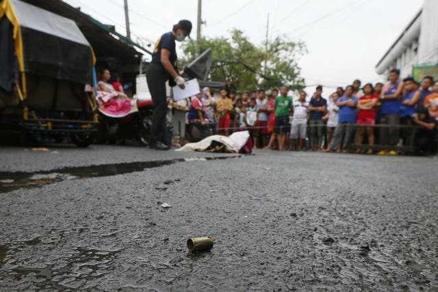 At least 6,000 people have been killed since Mr Duterte took office in July