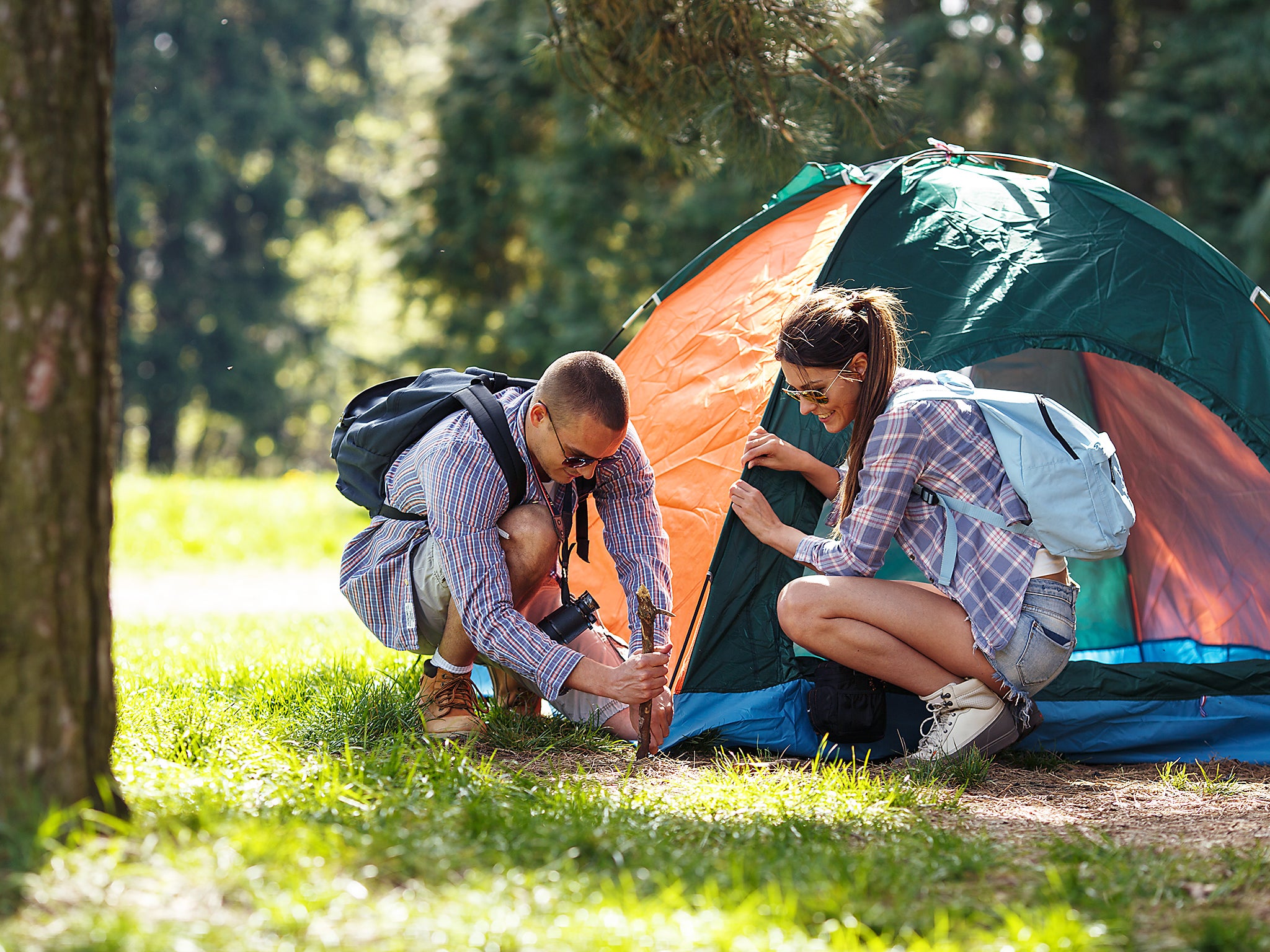 Halfords said sales of camping equipment were the highest on record