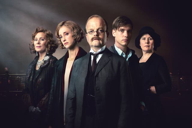 Christmas can be murder: Kim Cattral, Andrea Riseborough, Toby Jones, Billy Howle and Monica Dolan star in Agatha Christie’s ‘Witness for the Prosecution’, starting on Boxing Day