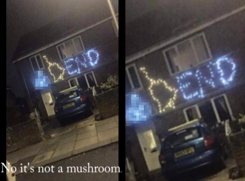 Police arrested this man because his Christmas lights were just too