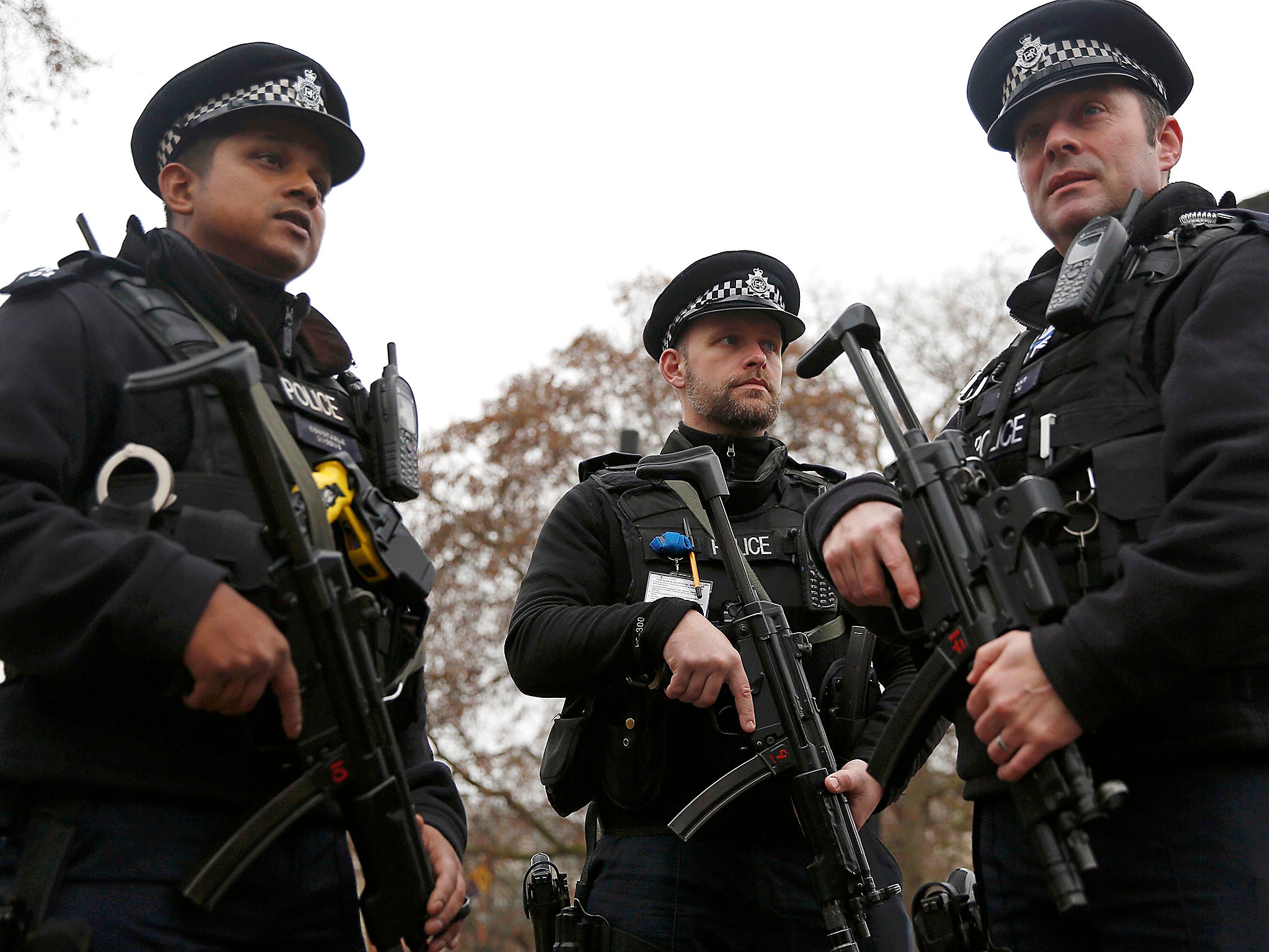 Armed police stand guard in London following the Berlin truck attack. The Counter Extremism Bill could investigate people opposed to British values