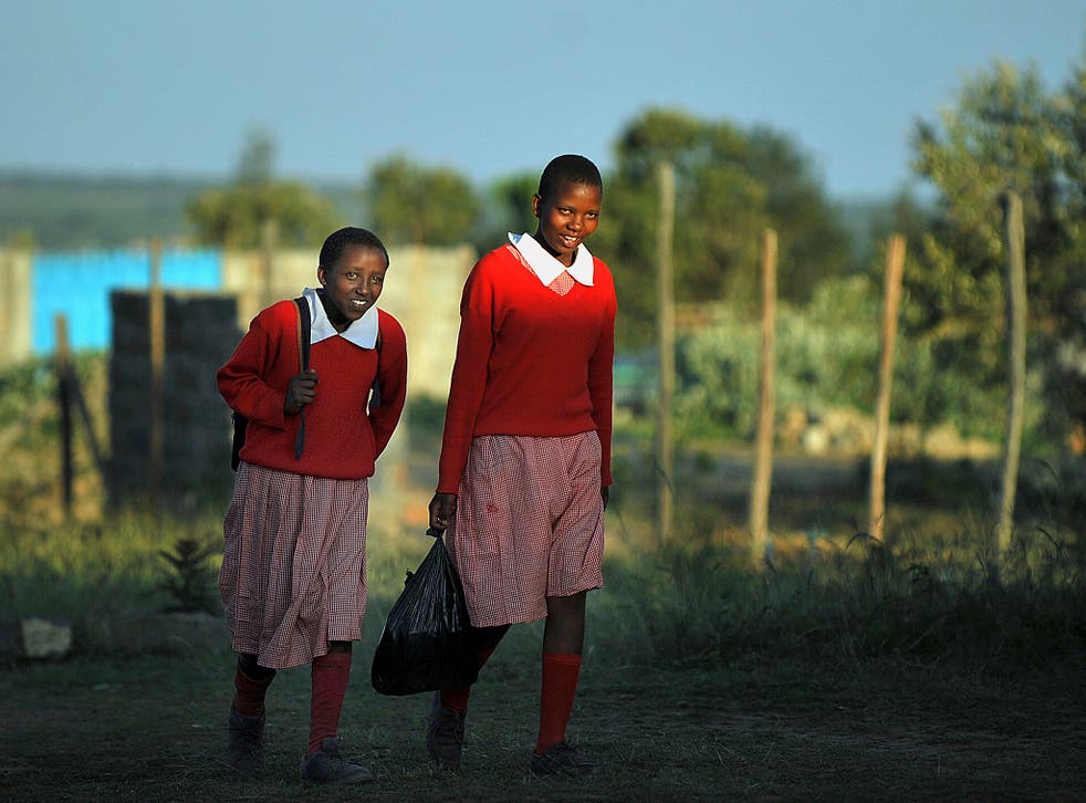 Young Maasai girls