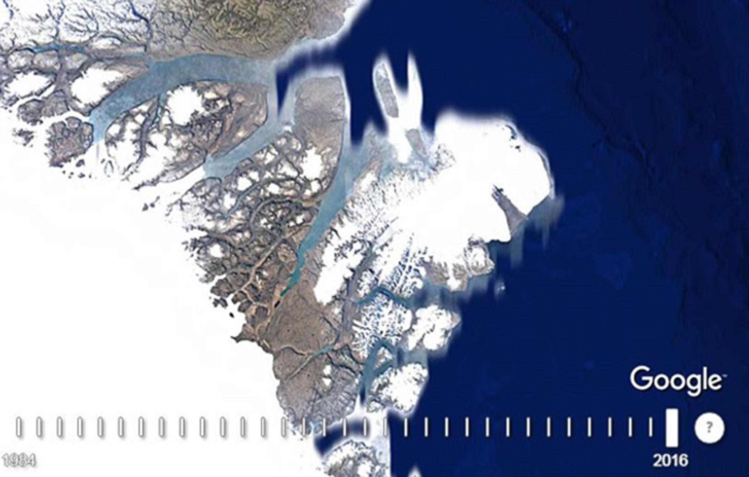 The east coast of Greenland