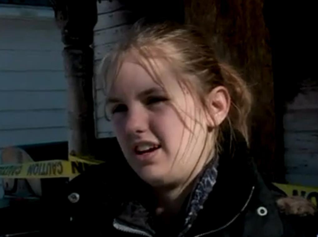 Sarah Chase, 13, had to break through a window to escape