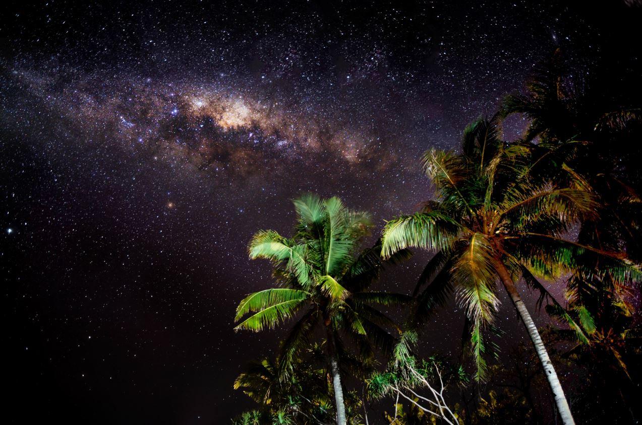 Sleeping under the stars is one benefit to building your own shelter right on the sands