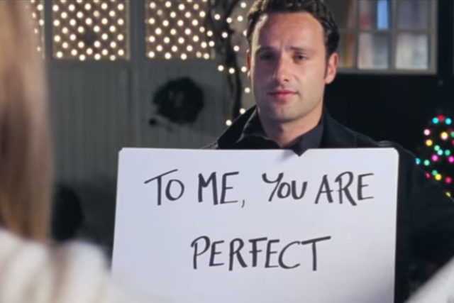 Andrew Lincoln's character mark professes his love for Juliet in 'Love, Actually' and isn't a bit creepy at all