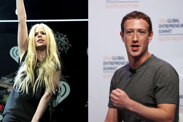 Avril Lavigne, Mark Zuckerberg