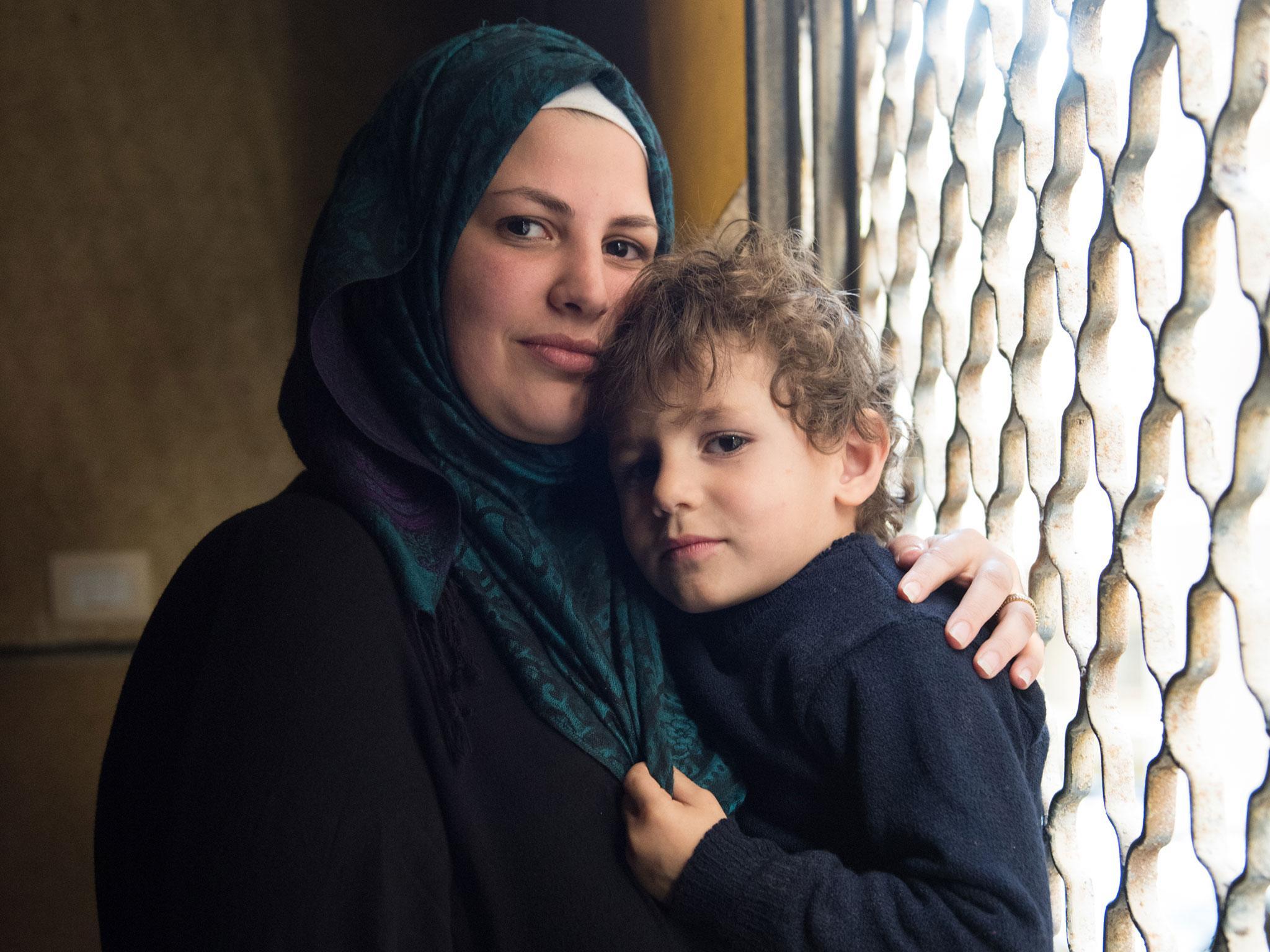 Leen Baaj with her son, Omar