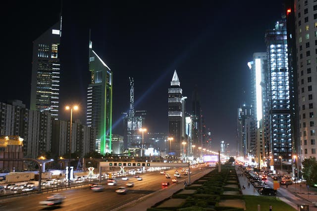 The iconic Emirates Towers in Dubai