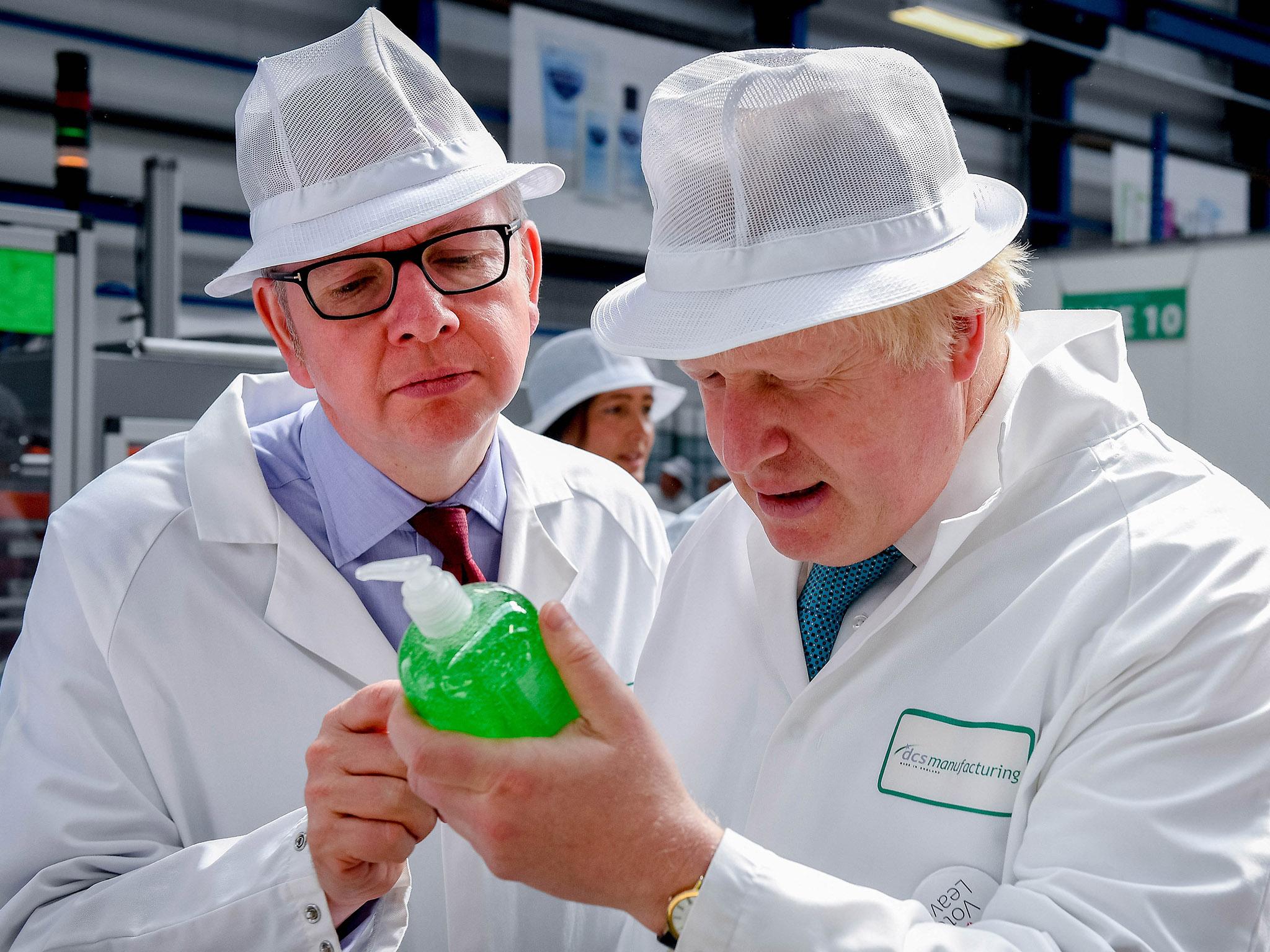 Michael Gove and Boris Johnson during the Vote Leave campaign