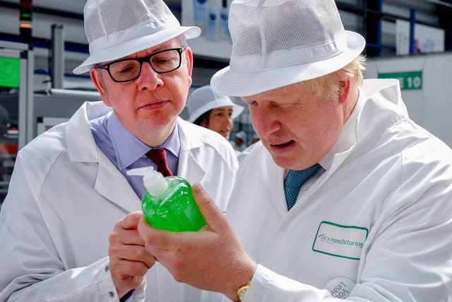 Michael Gove and Boris Johnson during the Vote Leave campaign 