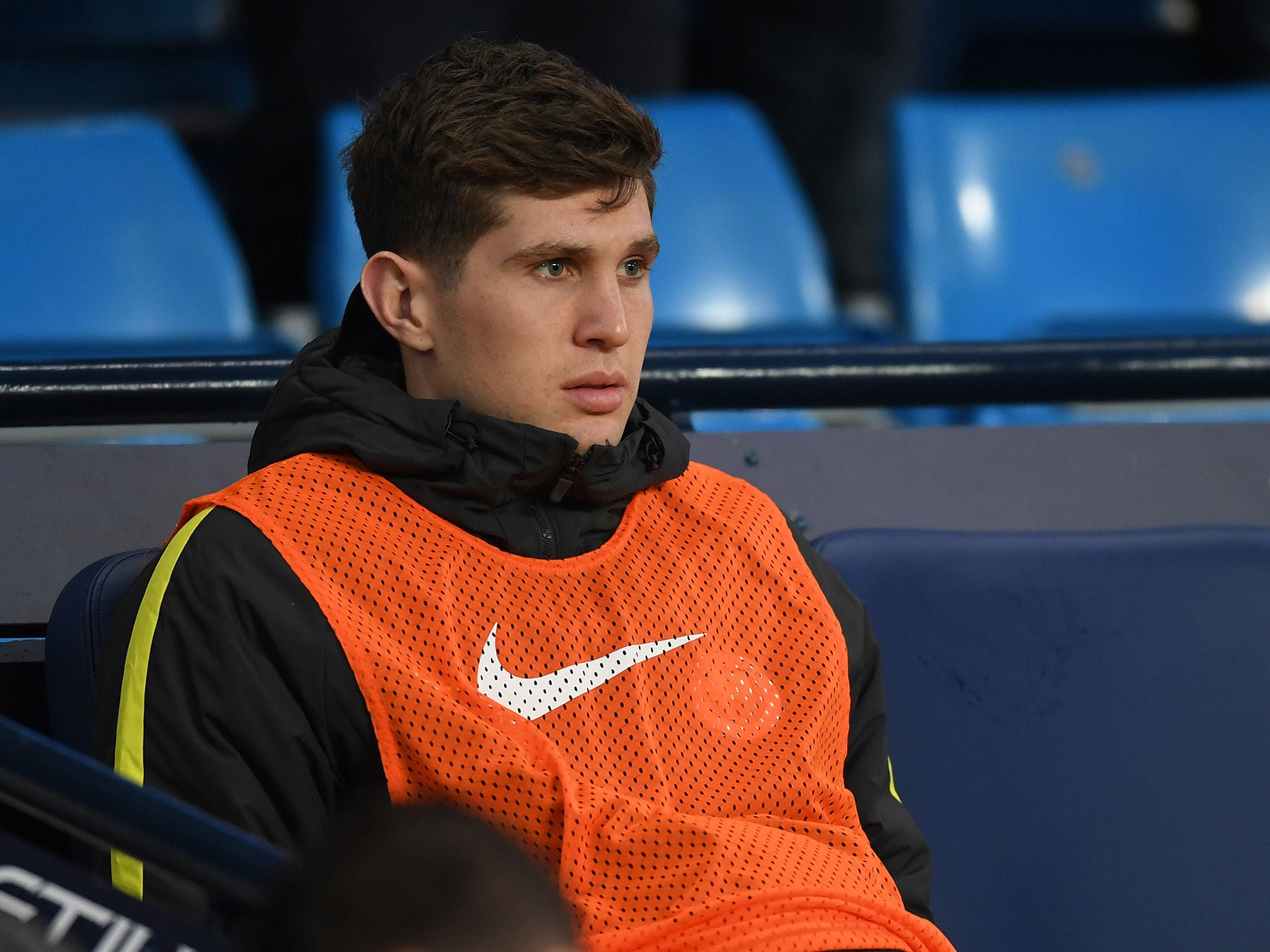 John Stones has been left on the substitutes' bench for City's recent matches