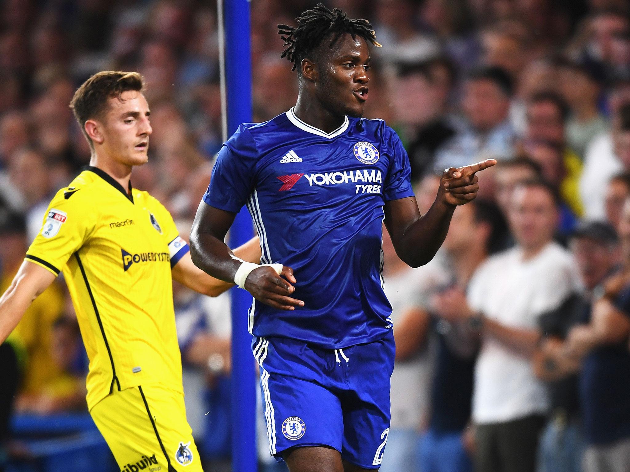 Michy Batshuayi has been told to stick close to Diego Costa and learn from his Chelsea teammate by Antonio Conte