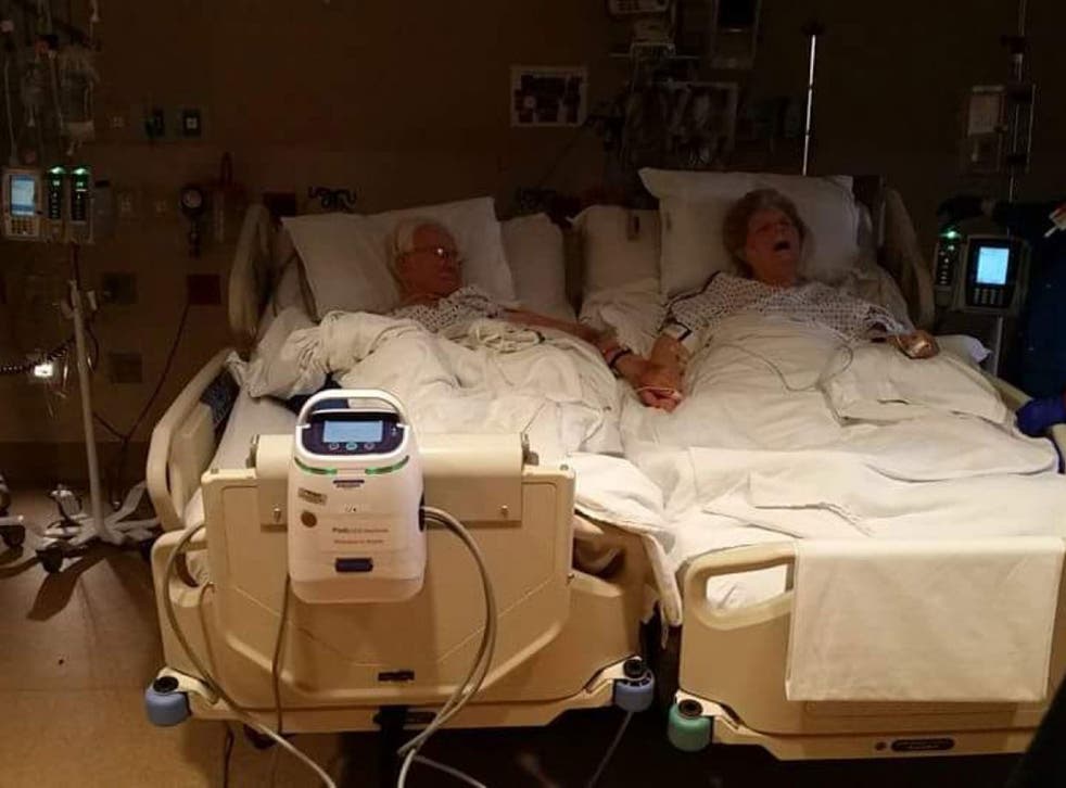 Dolores, originally in the hospital to sit at her dying husband's bedside, died 11 hours before her husband