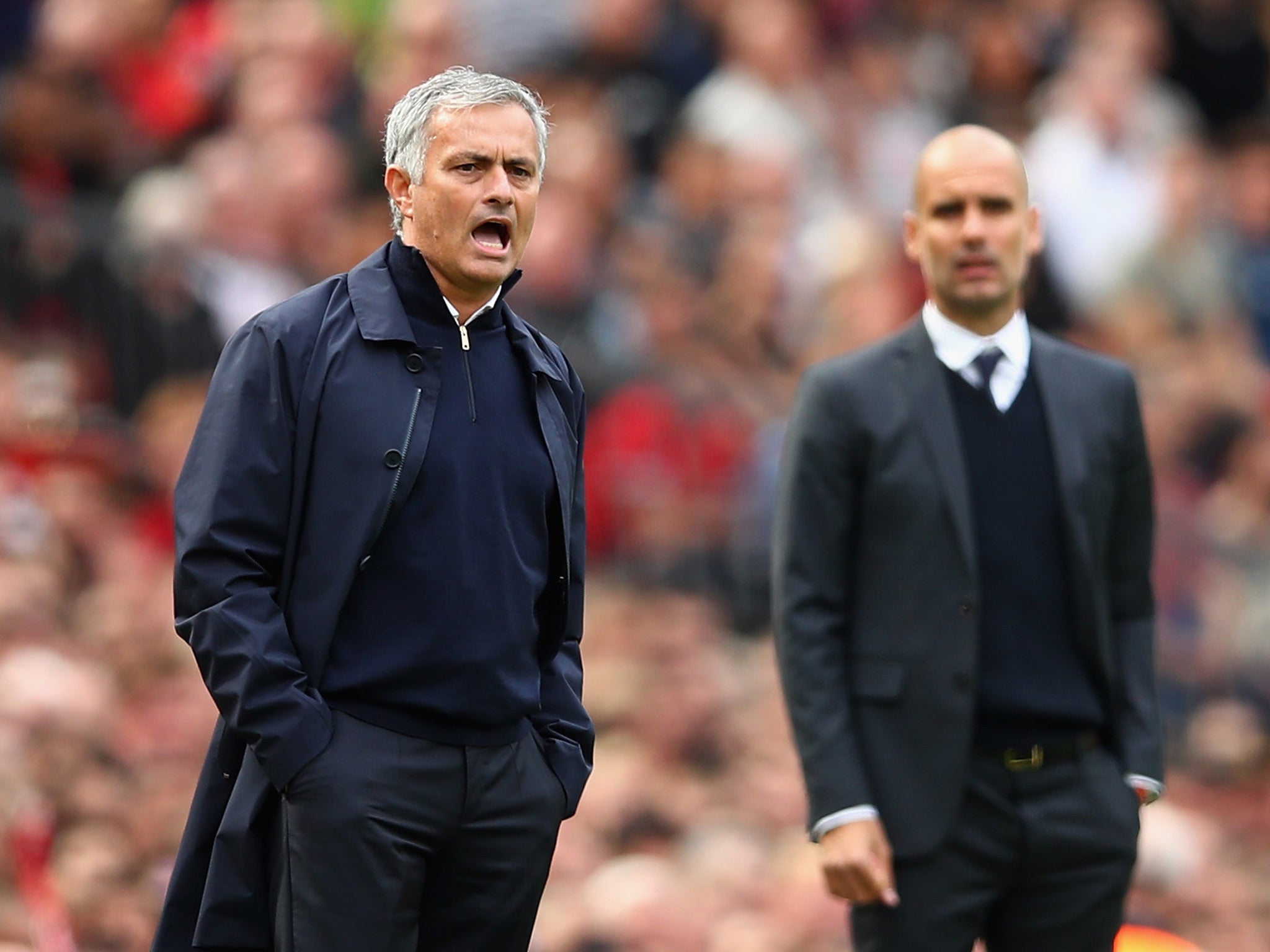 Mourinho and Guardiola renewed acquaintances at Old Trafford in September